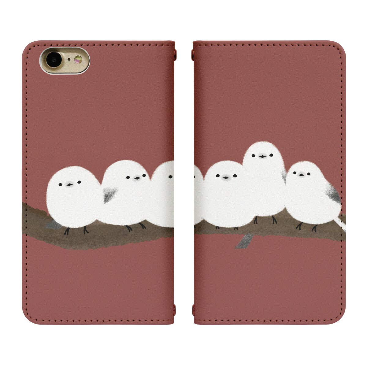 Galaxy A25 5G SM-A253Z 用 ケース ベルトなし 手帳型 カバー スマホケース スマホカバー bn824(C) 鳥 小鳥 シマエナガ 動物 アニマル もふもふ 携帯ケース 携帯カバー