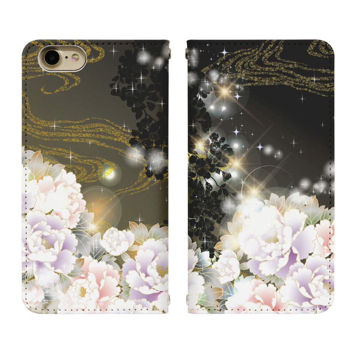 Galaxy A25 5G SM-A253Z 用 ケース ベルトなし 手帳型 カバー スマホケース スマホカバー bn510(A) 和花 和風 花 フラワー 携帯ケース 携帯カバー