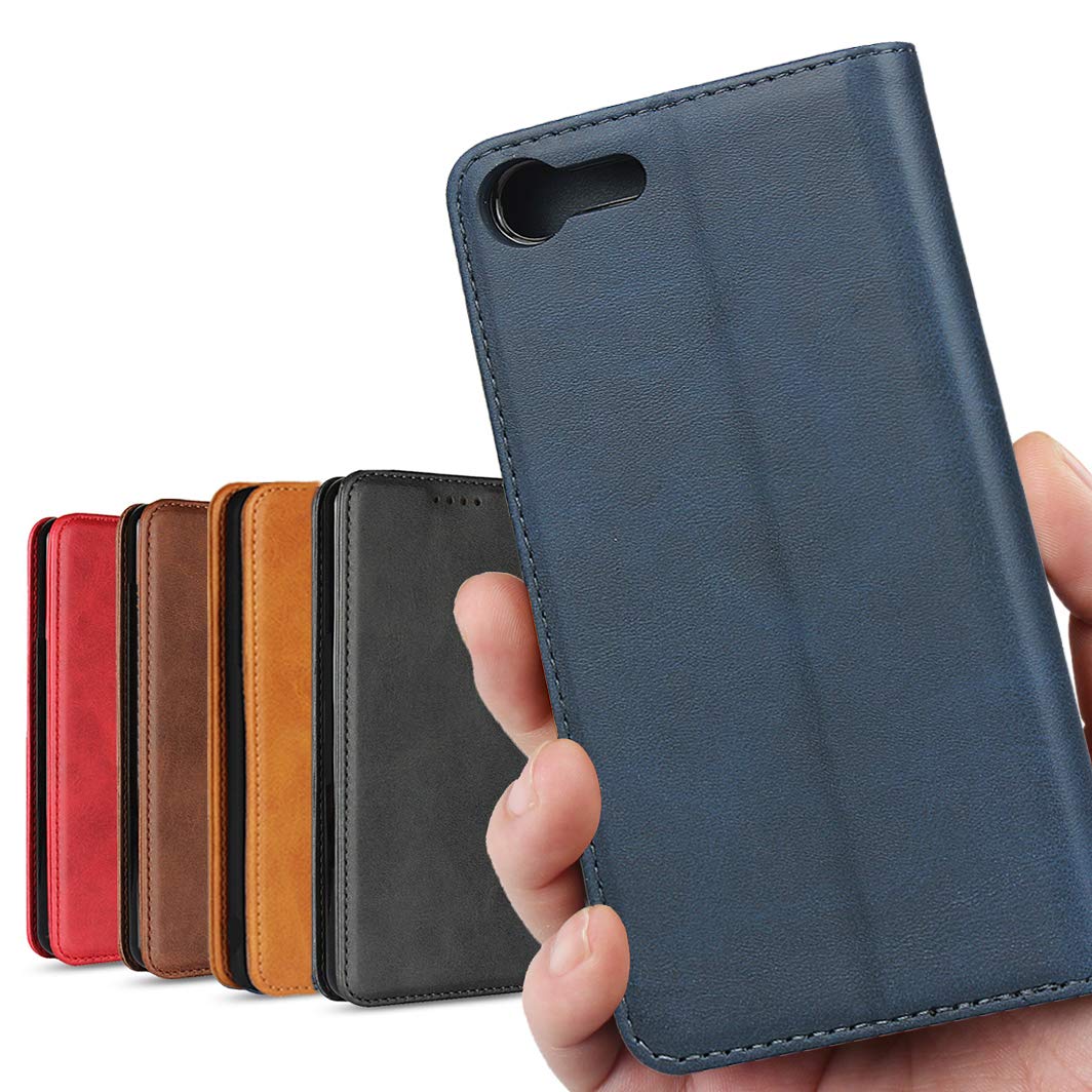 Xperia Ace ケース 手帳型 docomo SO-02L ケース 手帳 ソニー SONY SO02L 手帳型ケース エクスペリア エース Xperia エクスペリアACE スマホケース 携帯カバー 手帳型 カバー 財布 case 【iCoverCase】 高質合成皮革 内蔵マグネット 携帯カバー カードポケット カード入れ スタンド機能 シンプル カバー クラシック 落ち着いた色 スマホ 保護 ハイクオリティ 汎用 便利 レトロ ネイビー