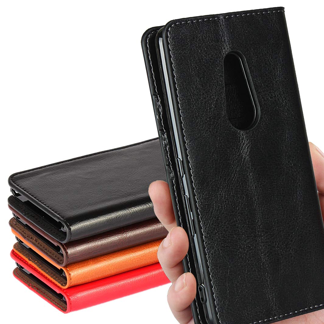 iCoverCase スマホケース 適用 Arrows BE4 ケース F-41A docomo f41a アローズ BE4 F-41A カバー アローズBE4 手帳型 カバー 携帯ケース case レトロ スタンド機能 光沢レザー 財布型 携帯カバー カード入れ ブラック